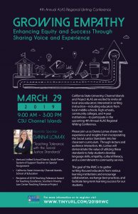 2019 Writing Conference Flyer